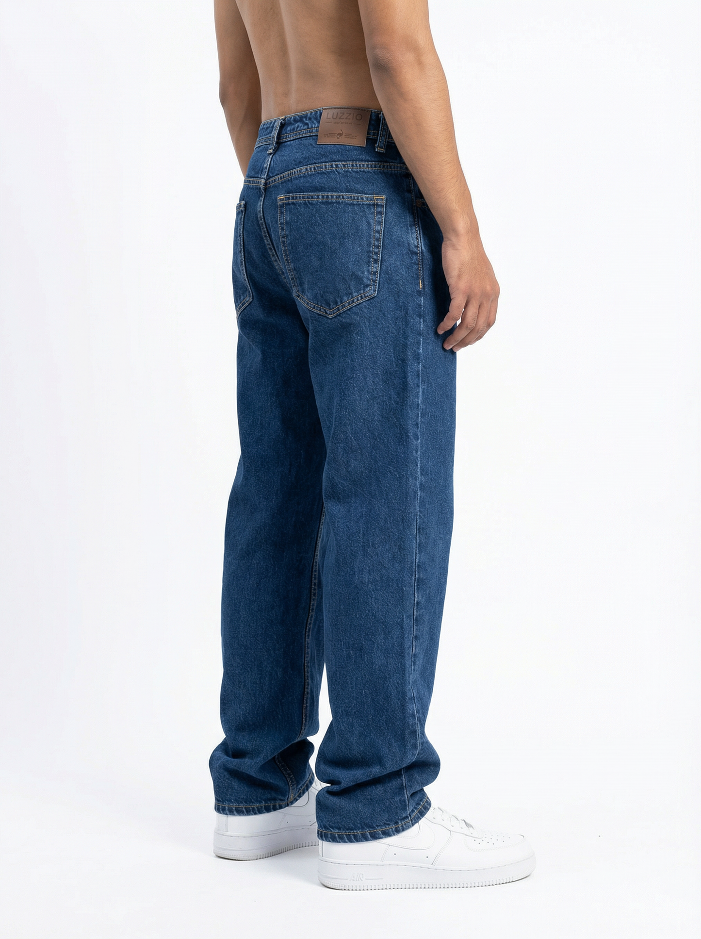 Acid wash Deep Indigo Big Fold Denim