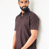 Deep coffee Premium Linen Shirt Regular fit