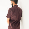 Deep coffee Premium Linen Shirt Regular fit