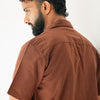Chestnut brown Premium Linen Shirt Regular fit