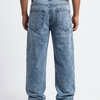 Acid Wash Blue Denim Big Fold