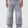 Frost Ash Panel Denim Big Fold (Ash Grey)