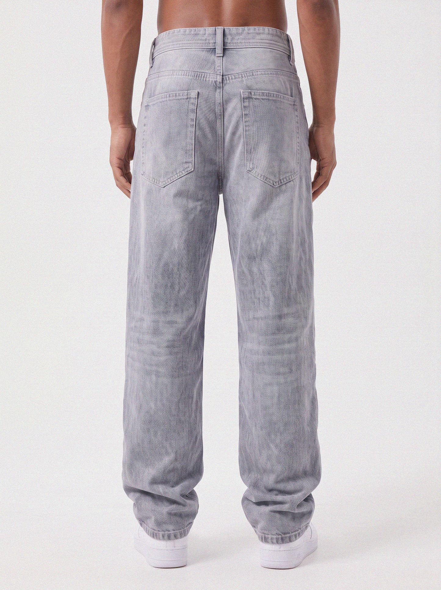 Frost Ash Panel Denim Big Fold (Ash Grey)