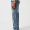 Vintage Indigo Panel Denim Big Fold (Dark Blue)