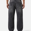 Whisker Wash Black Denim Big Fold 21\09