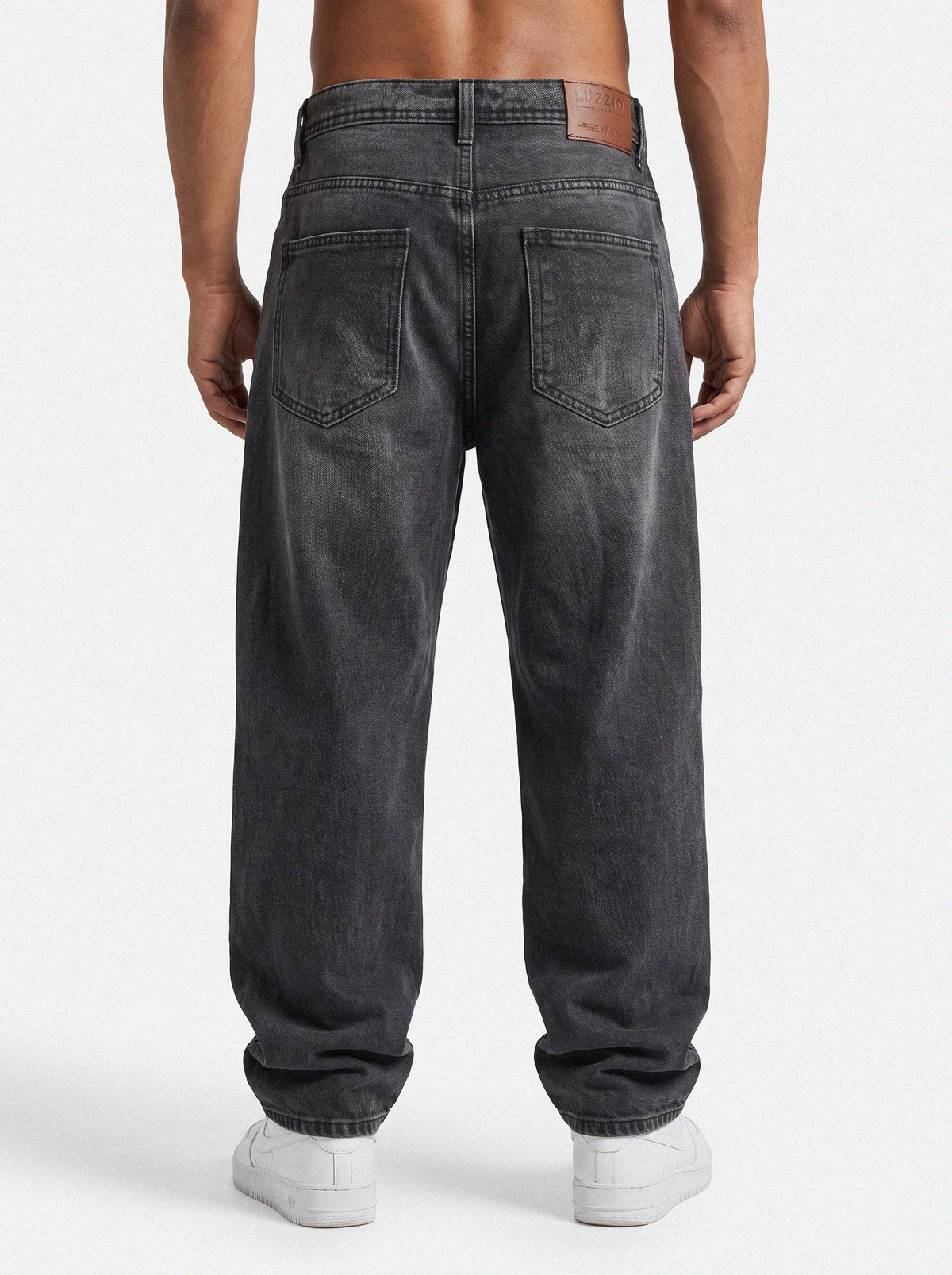 Classic Vintage Wash Black Denim Big Fold 68\20\21
