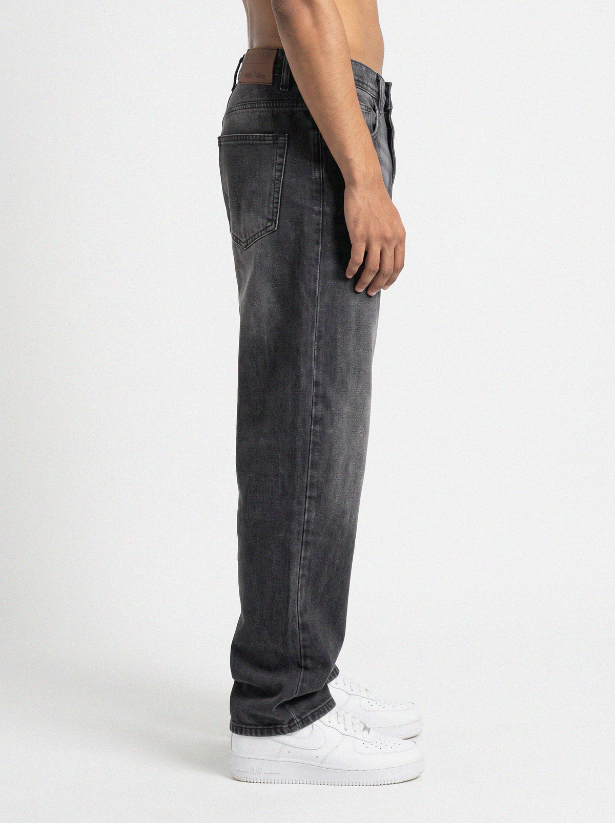 Classic Vintage Wash Black Denim Big Fold 68\20\21