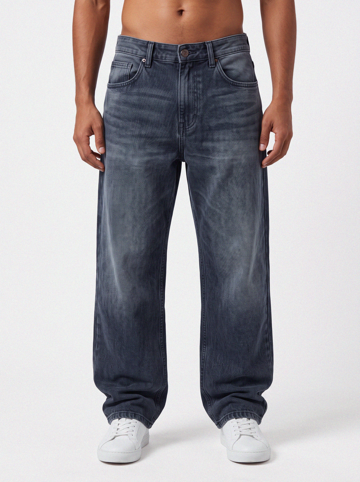 Vintage Wash Midnight Blue Denim Big Fold 21\08