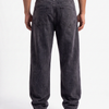 Acid Wash Black Denim Big Fold