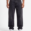Acid Wash Black Denim Big Fold
