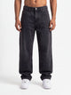 Acid Wash Black Denim Big Fold