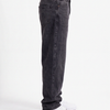 Acid Wash Black Denim Big Fold