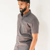 Dove Grey Premium Linen Shirt Regular fit