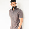 Dove Grey Premium Linen Shirt Regular fit