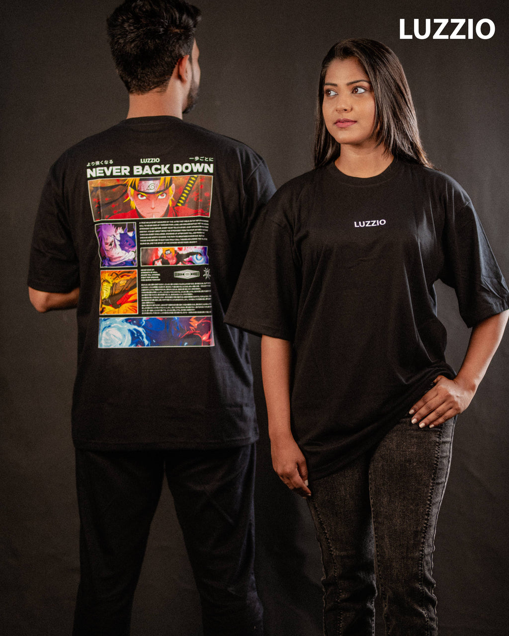 Naruto “Never Back Down” Oversized T-Shirt
