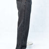 Acid wash Black Big Fold Denim Black