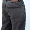 Acid wash Black Big Fold Denim Black