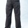 Acid wash Black Big Fold Denim Black