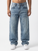 Whisker Fade Vintage Wash Blue Denim Big Fold
