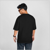 Basic Oversized Black And White Cotton T-Shirt