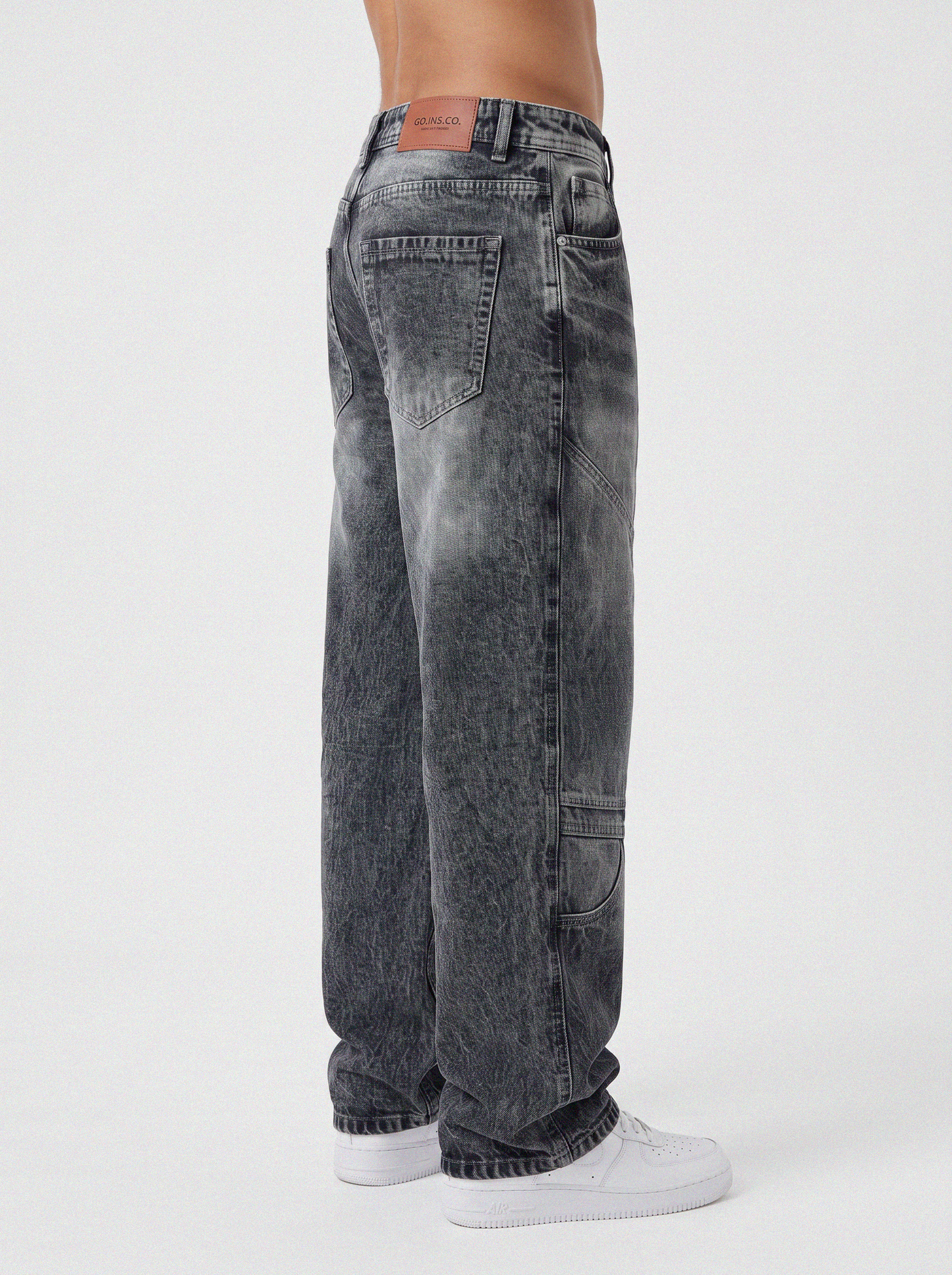 Obsidian Panel Denim Big Fold (Black)