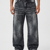 Obsidian Panel Denim Big Fold (Black)