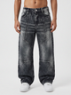 Obsidian Panel Denim Big Fold (Black)