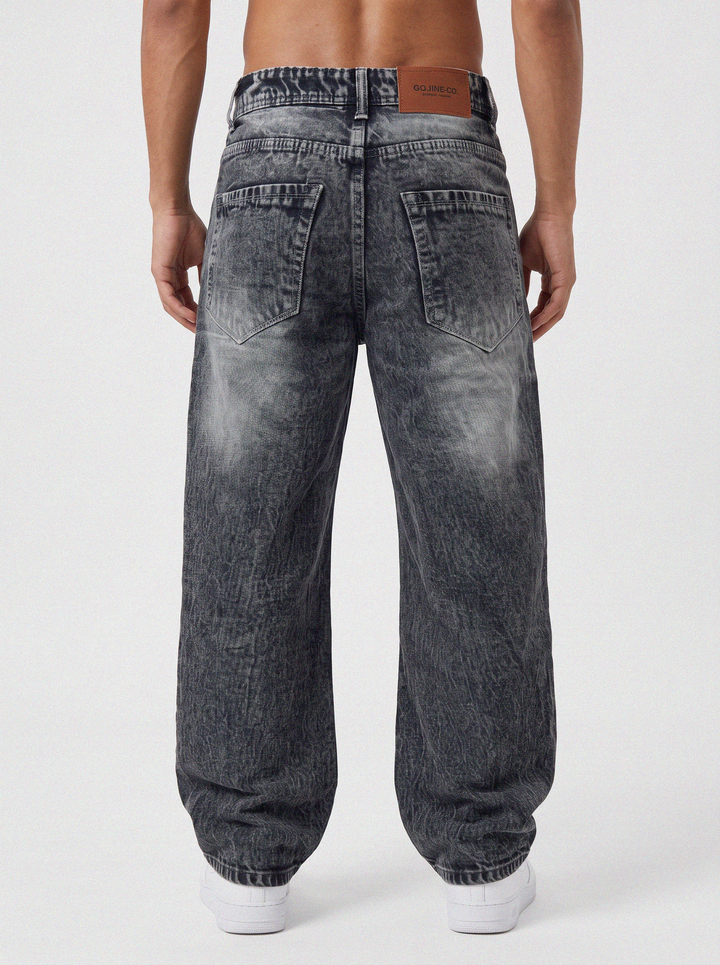 Obsidian Panel Denim Big Fold (Black)