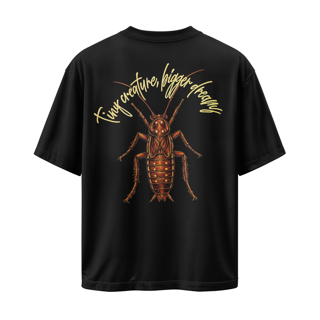 Roach Black Graphic Tee Oversized