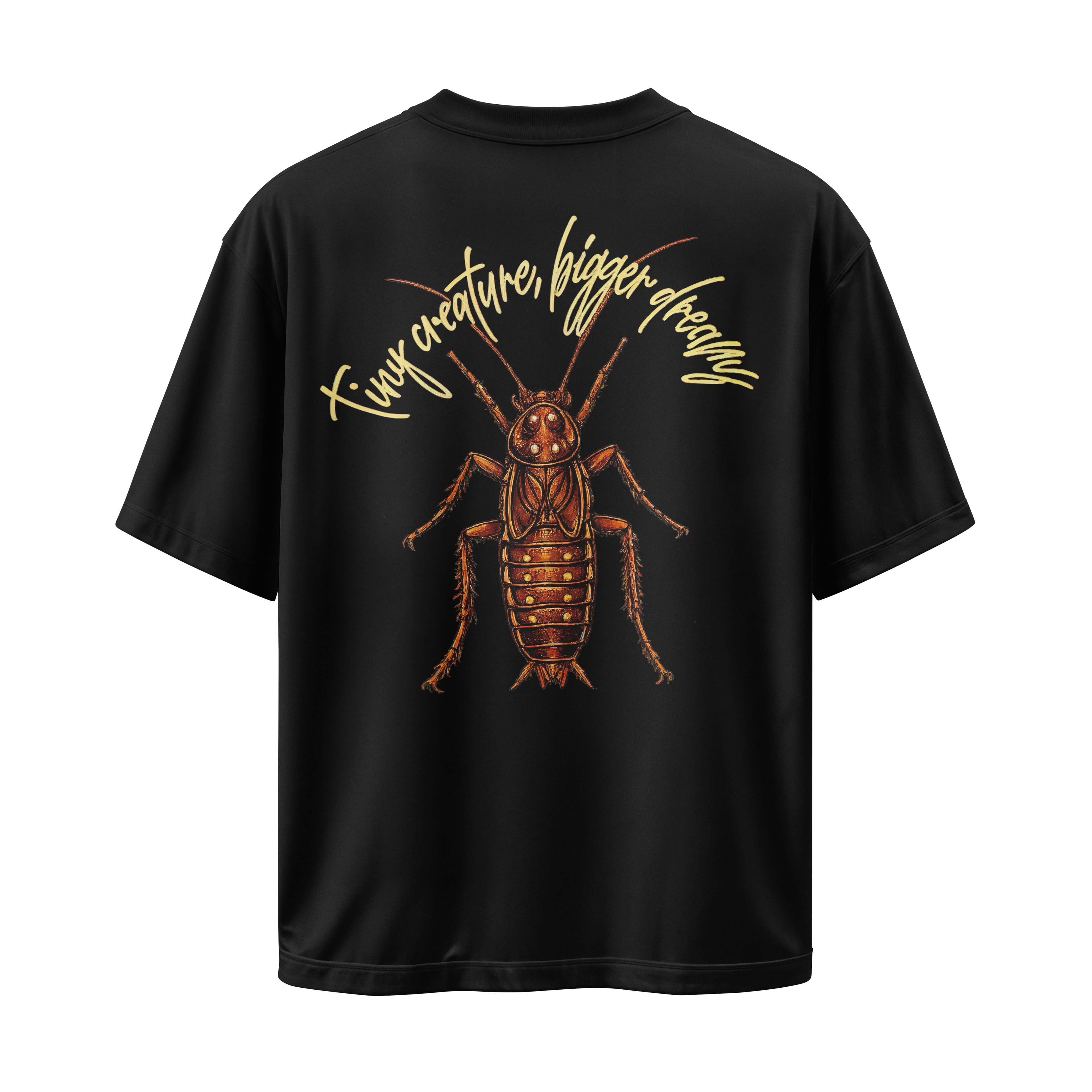 Roach Black Graphic Tee Oversized