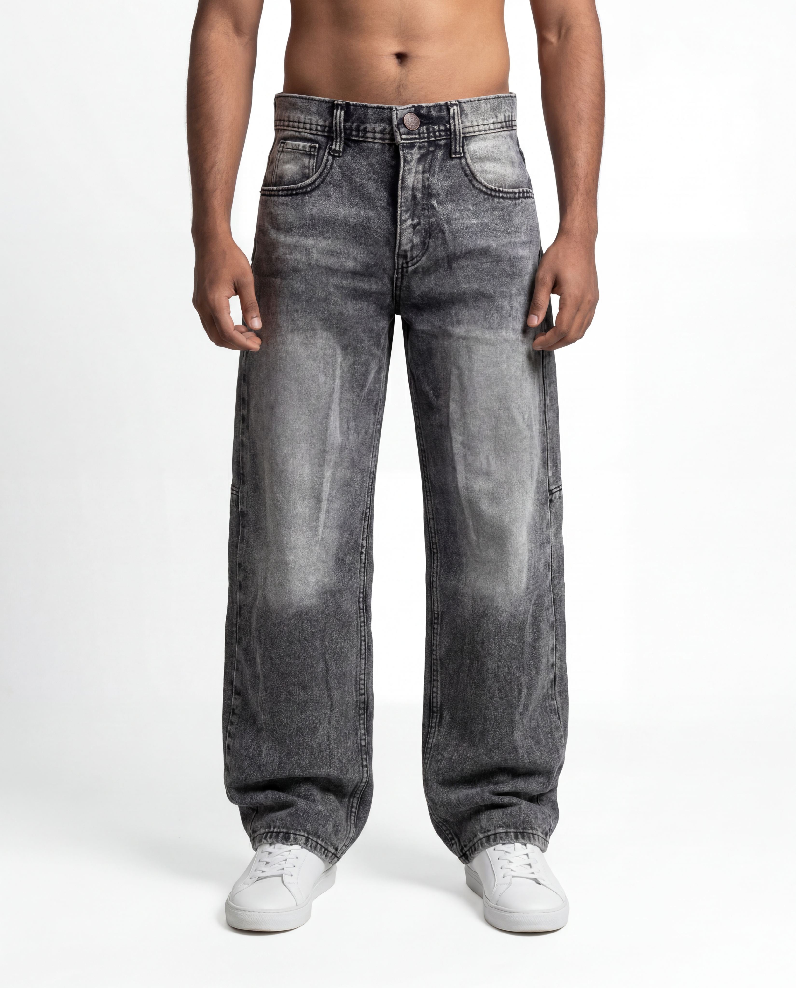 Dark Ash Barrel Denim