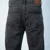 Acid wash Black Big Fold Denim Black