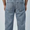 Acid wash Mid Light Blue Big Fold Denim