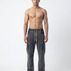 BLACK ACID WASH CARGO DENIM JEANS PREMUIM