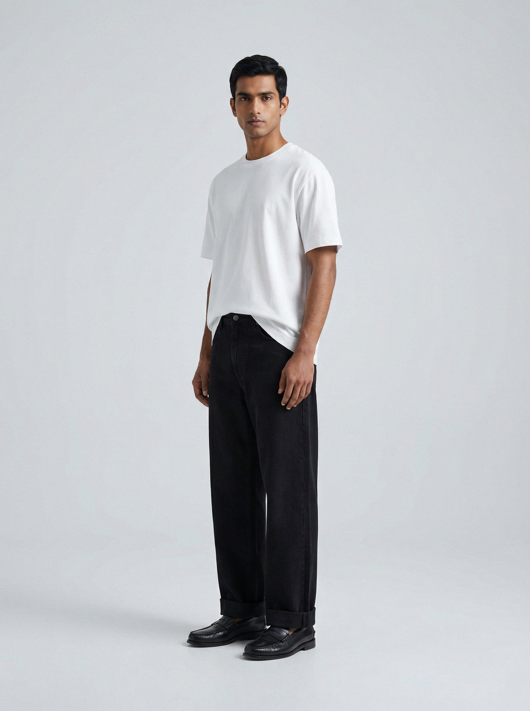 Bio Washed White Oversized T-shirt Premium