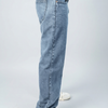 Acid wash Mid Light Blue Big Fold Denim