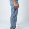 Acid wash Mid Light Blue Big Fold Denim
