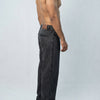 Acid wash Black Big Fold Denim Black