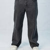 Acid wash Black Big Fold Denim Black