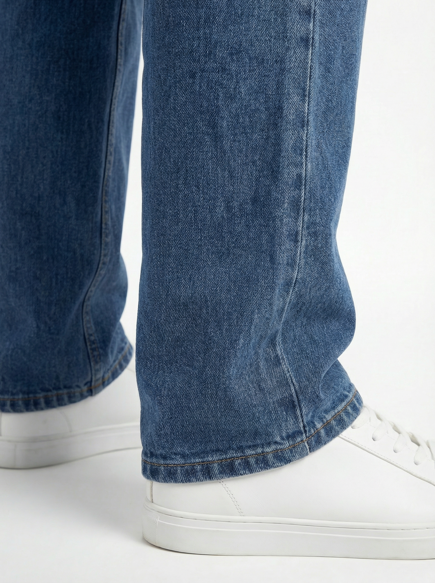 Acid wash Denim Blue Big Fold