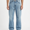 Vintage Wash Light Blue Big Fold Denim
