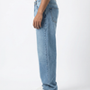 Vintage Wash Light Blue Big Fold Denim