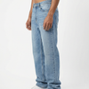 Vintage Wash Light Blue Big Fold Denim