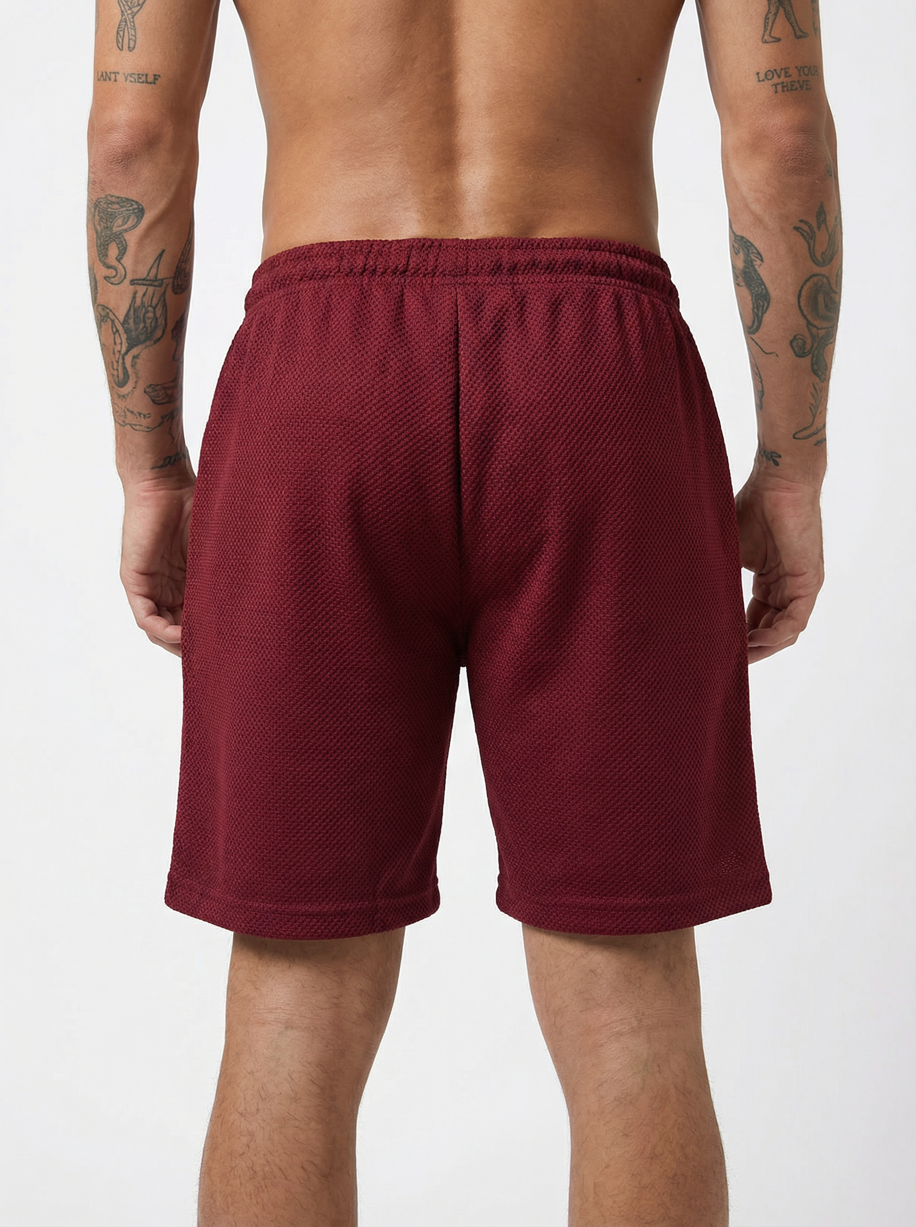 DripCore Wine Red Shorts