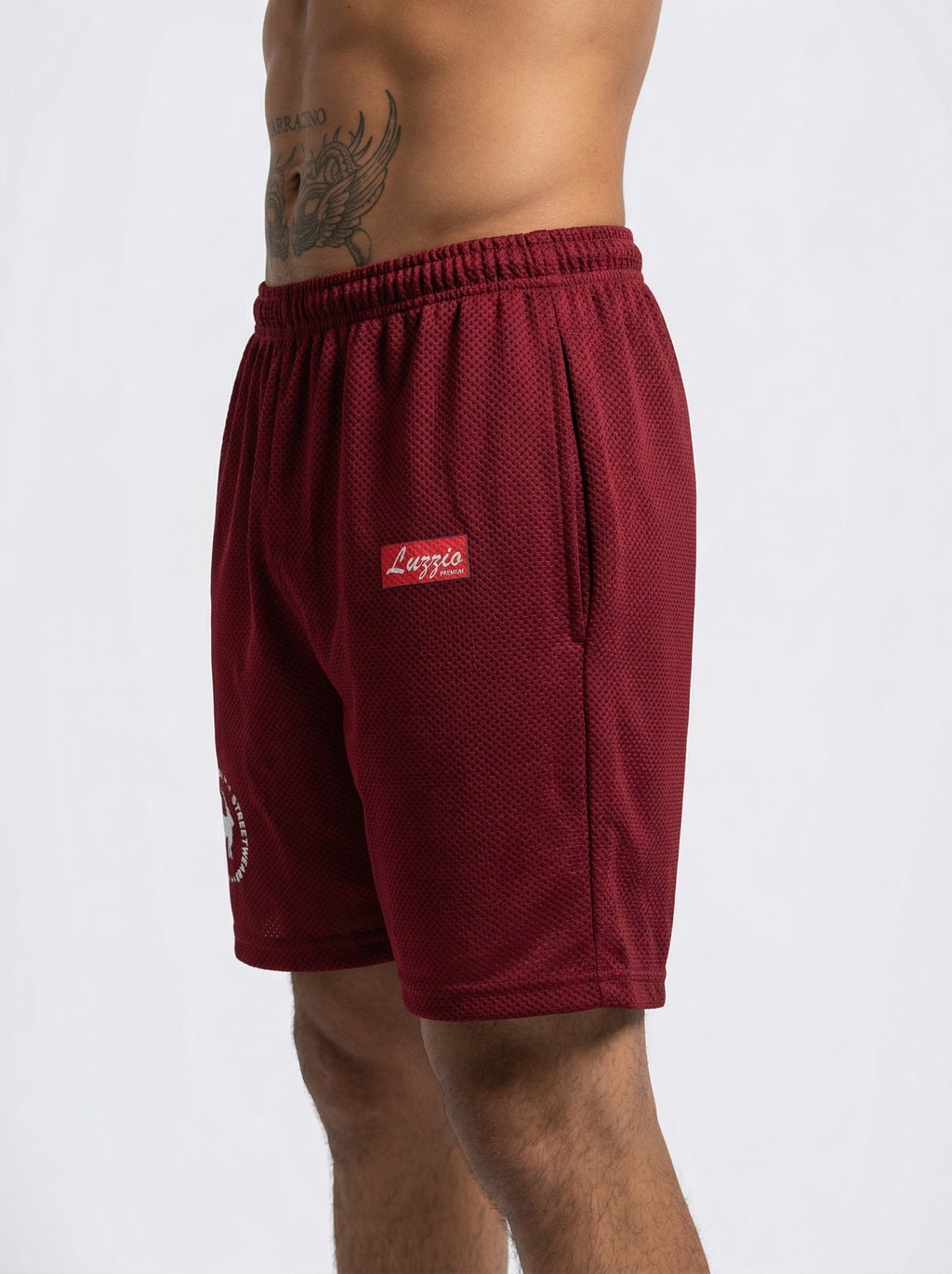 DripCore Wine Red Shorts