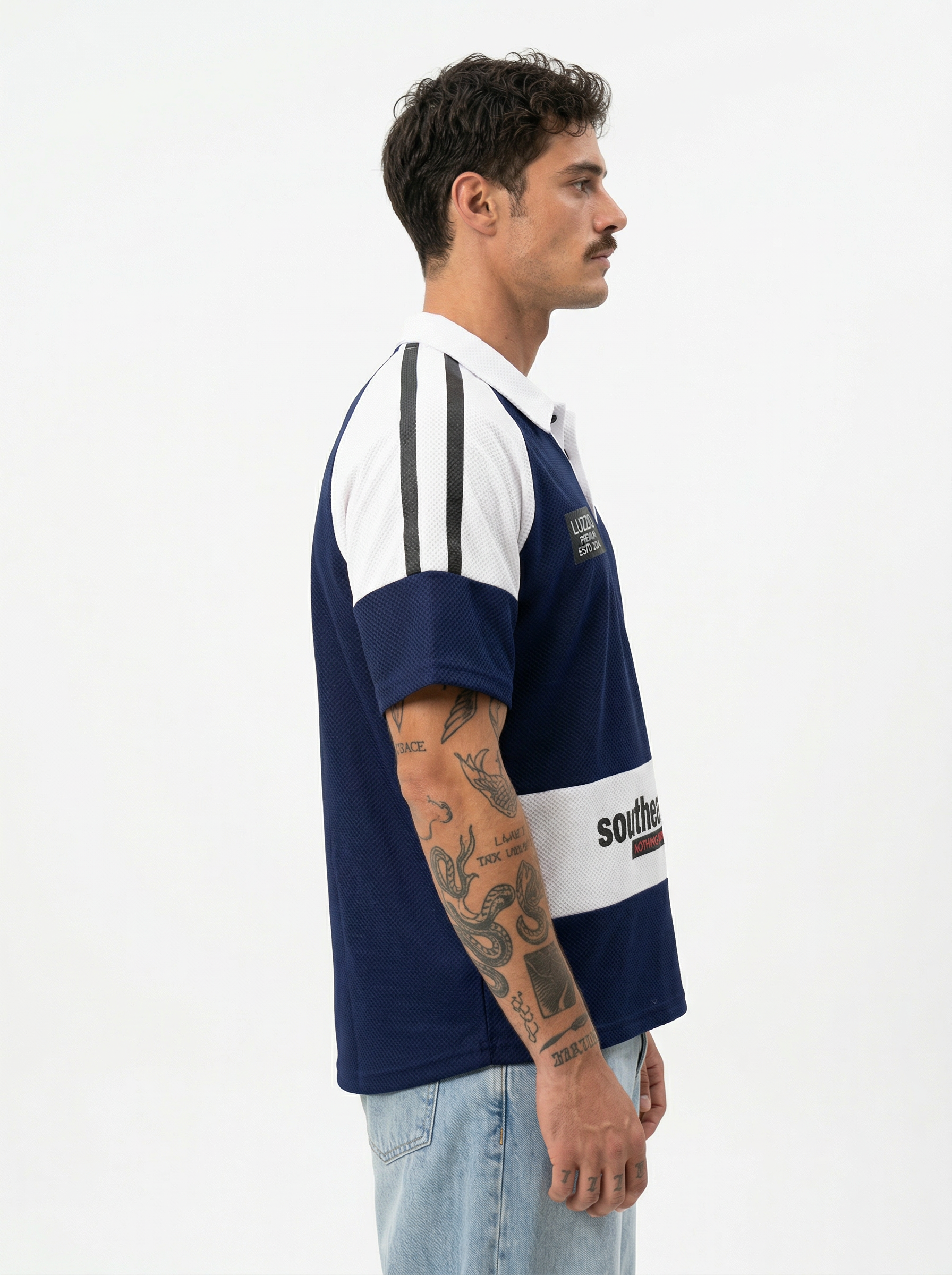 Mono Core Polo Carbon Blue
