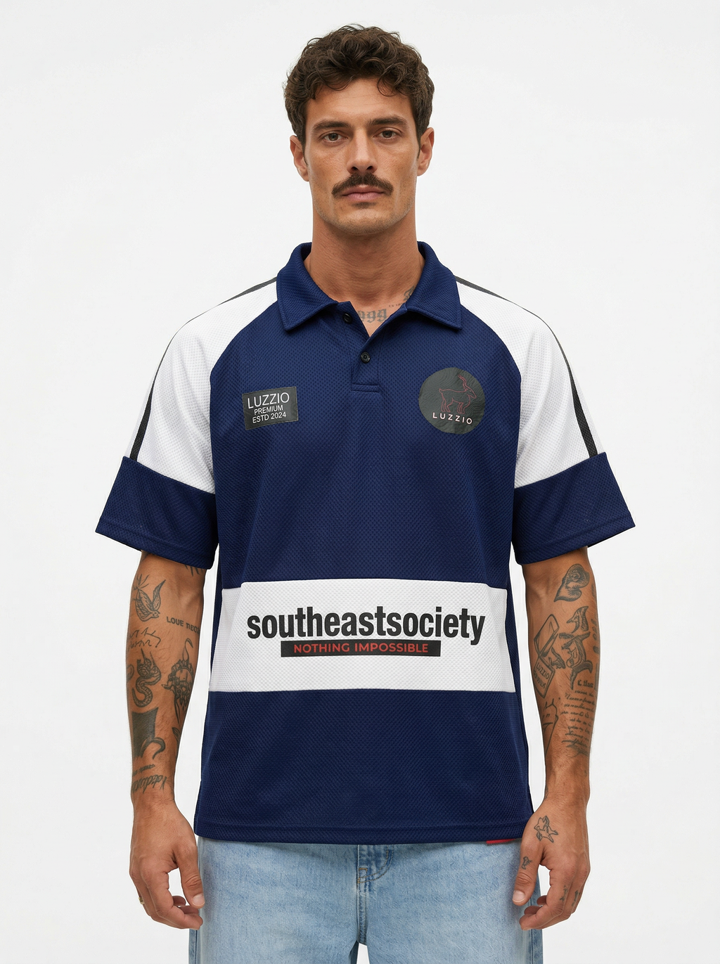 Mono Core Polo Carbon Blue
