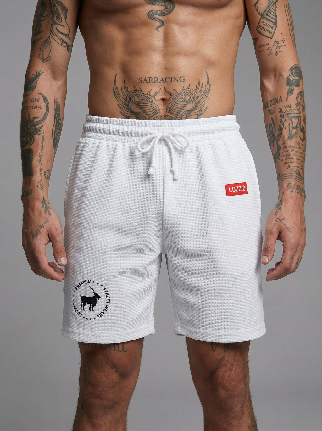 DripCore V2 White Shorts