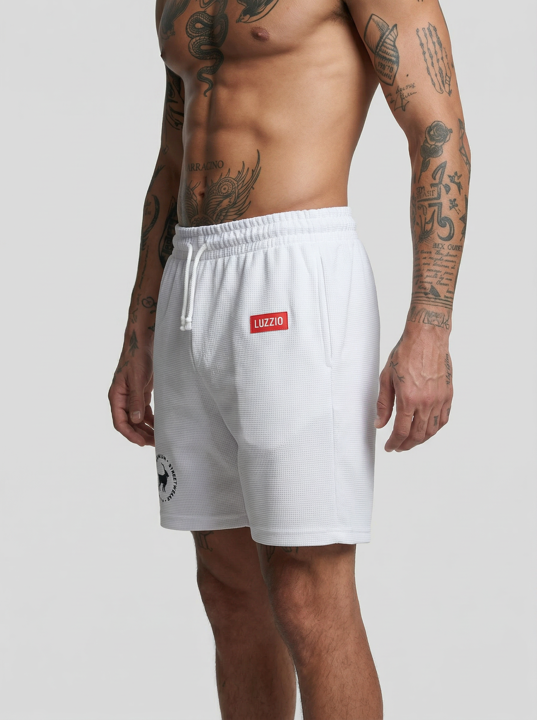 DripCore V2 White Shorts