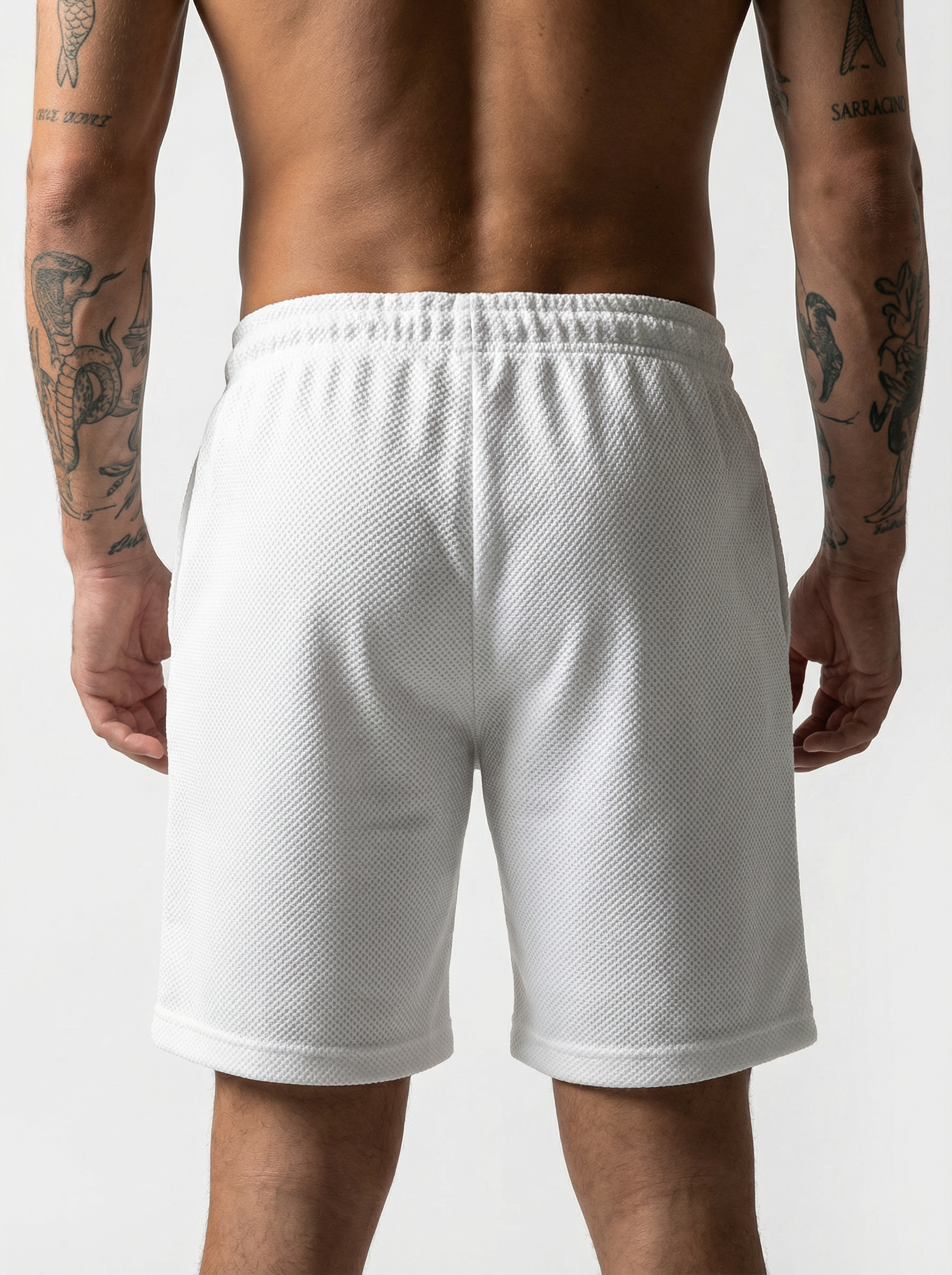 DripCore White Shorts